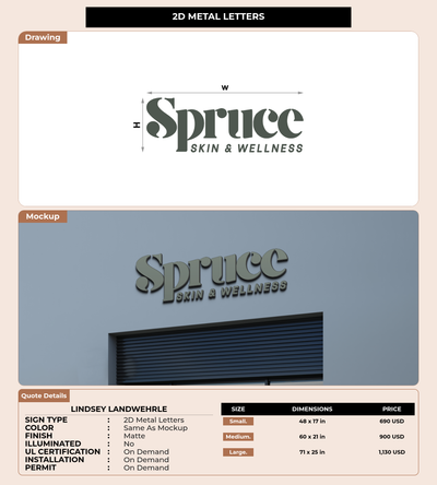 CUSTOM MOCKUP SIGN FOR Lindsey Landwehrle
