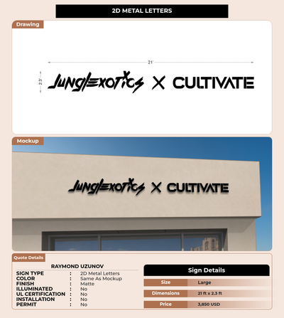 CUSTOM MOCKUP SIGN FOR Raymond Uzunov