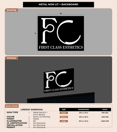 CUSTOM MOCKUP SIGN FOR lindsay sandoval