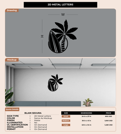 CUSTOM MOCKUP SIGN FOR Blain Segura