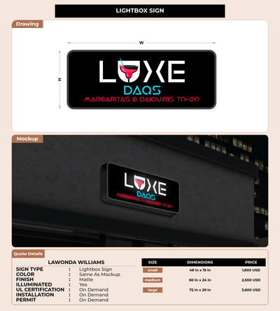 CUSTOM MOCKUP SIGN FOR Lawonda Williams