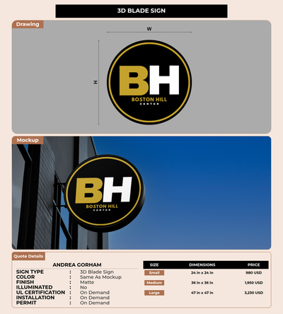 CUSTOM MOCKUP SIGN FOR Andrea Gorham