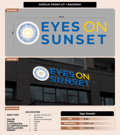 CUSTOM MOCKUP SIGN FOR Mai Nguyen
