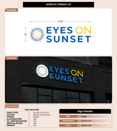 CUSTOM MOCKUP SIGN FOR Mai Nguyen
