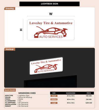 CUSTOM MOCKUP SIGN FOR WENZHONG CHEN
