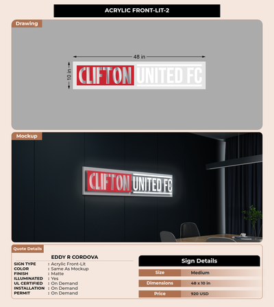CUSTOM MOCKUP SIGN FOR Eddy R Cordova