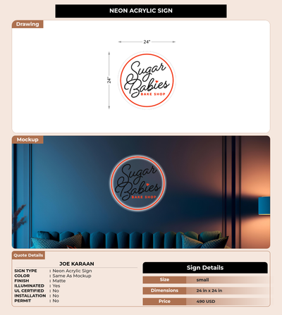 CUSTOM MOCKUP SIGN FOR Joe Karaan