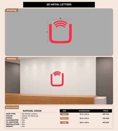 CUSTOM MOCKUP SIGN FOR Raphael Cesar