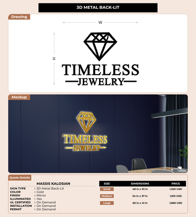 CUSTOM MOCKUP SIGN FOR Massis Kalosian