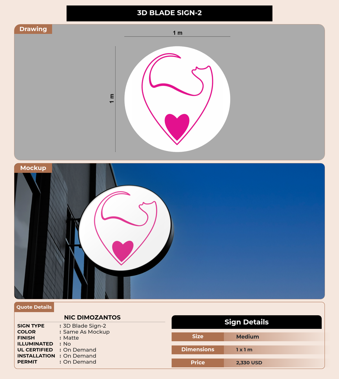 CUSTOM MOCKUP SIGN FOR Nic Dimozantos