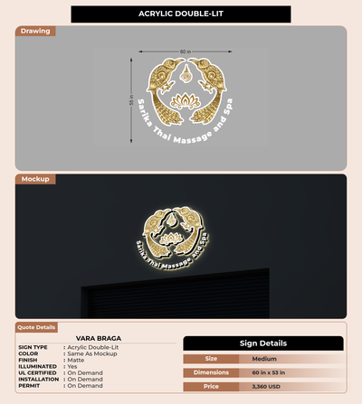 CUSTOM MOCKUP SIGN FOR Vara Braga