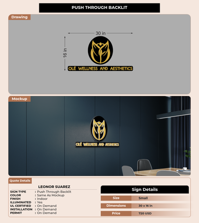 CUSTOM MOCKUP SIGN FOR Leonor Suarez