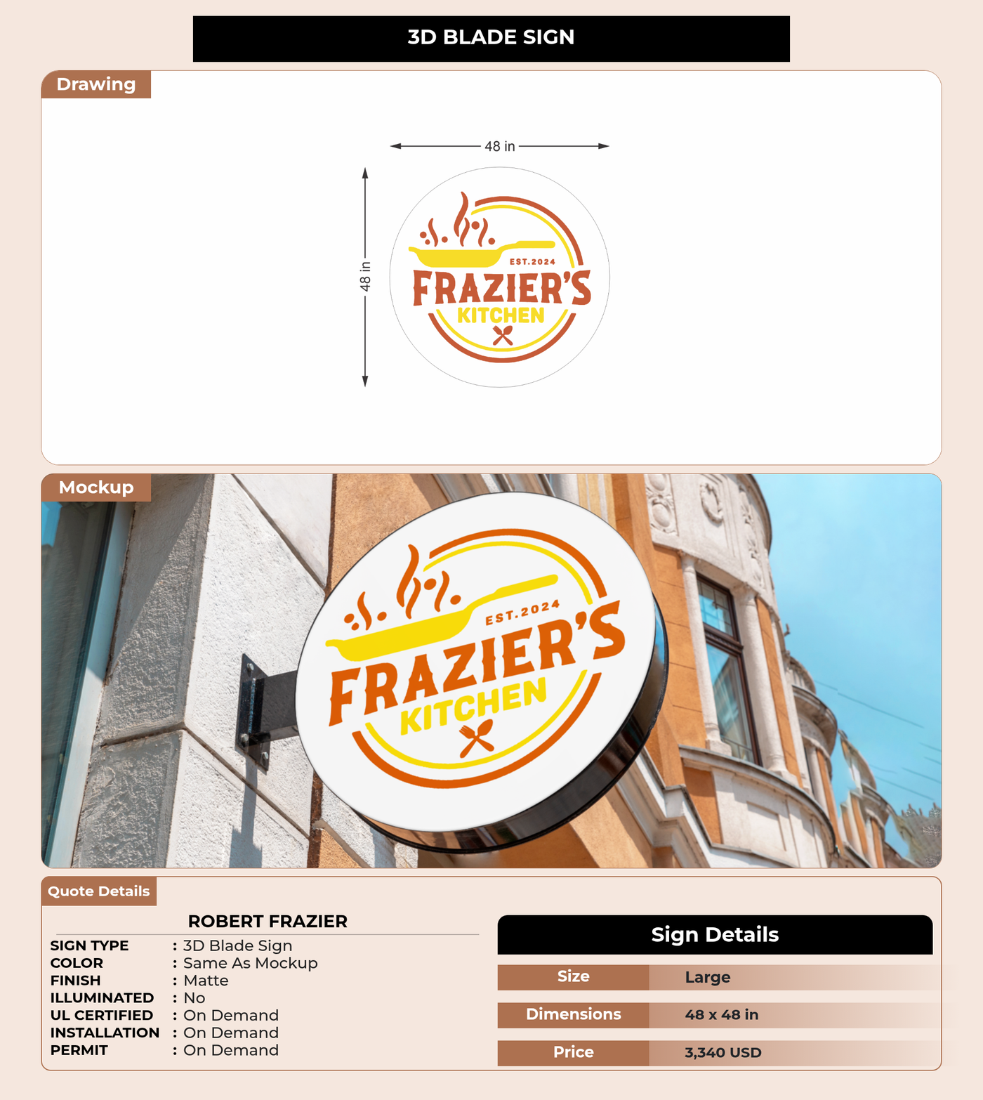CUSTOM MOCKUP SIGN FOR Robert Frazier