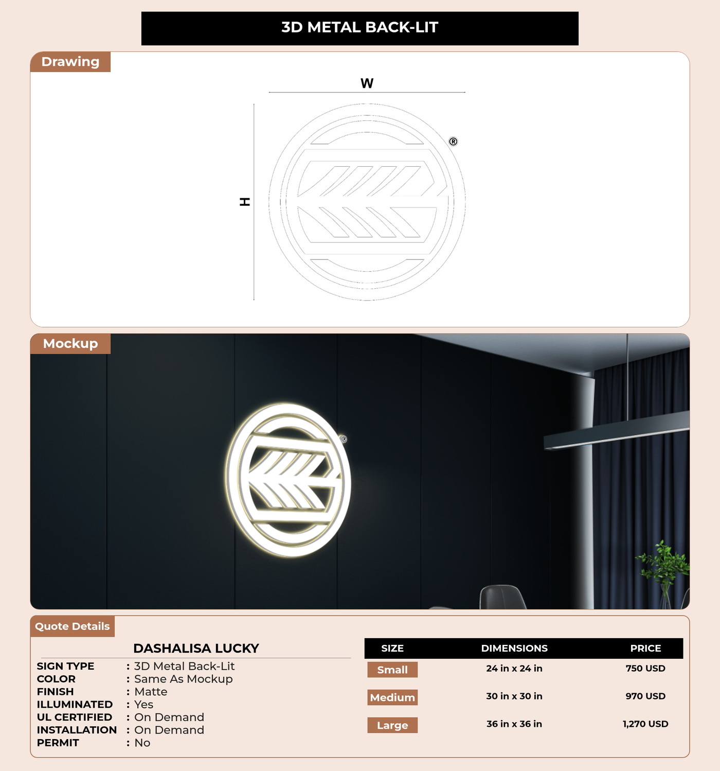 CUSTOM MOCKUP SIGN FOR Dashalisa Lucky