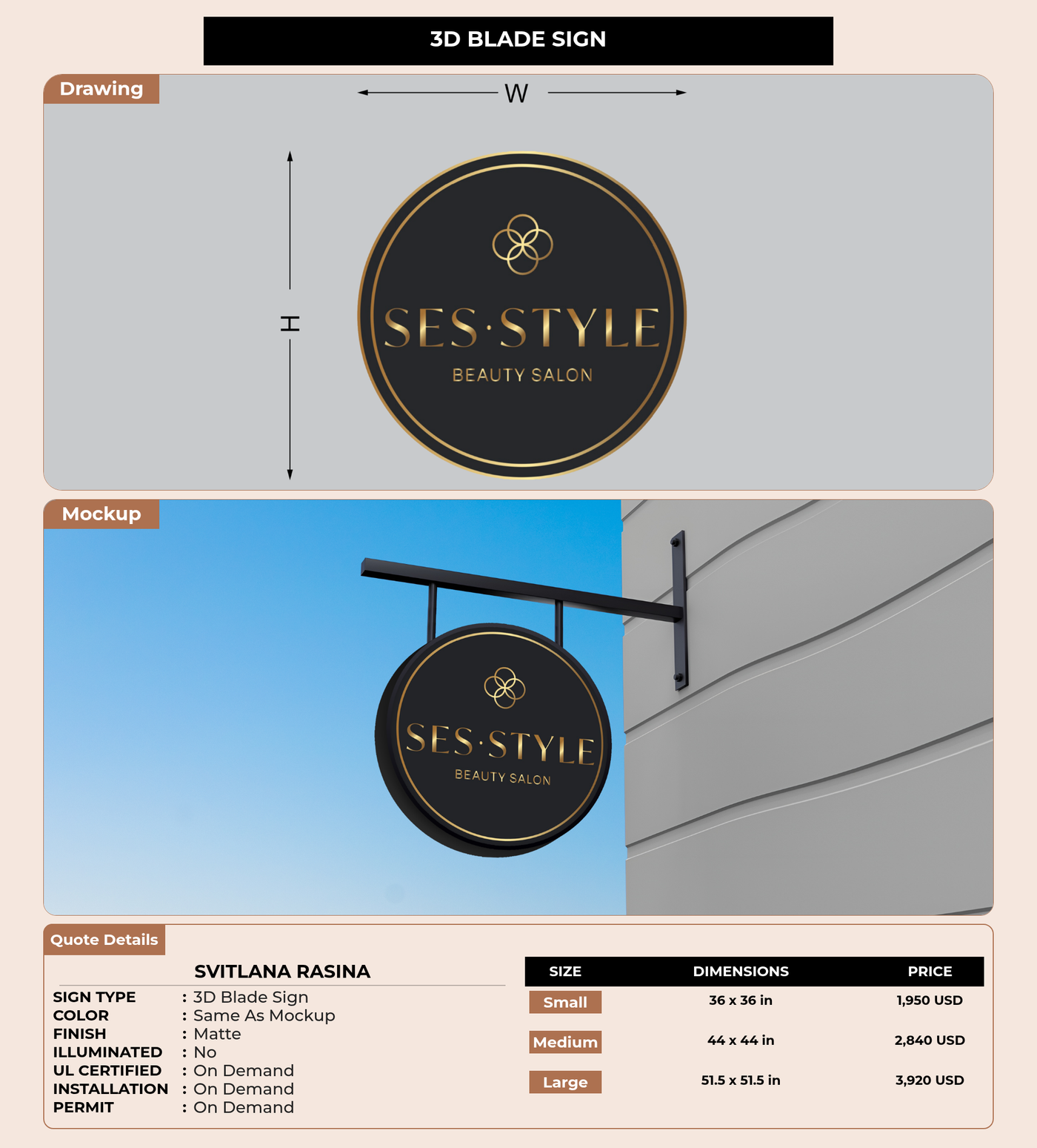 CUSTOM MOCKUP SIGN FOR Svitlana Rasina