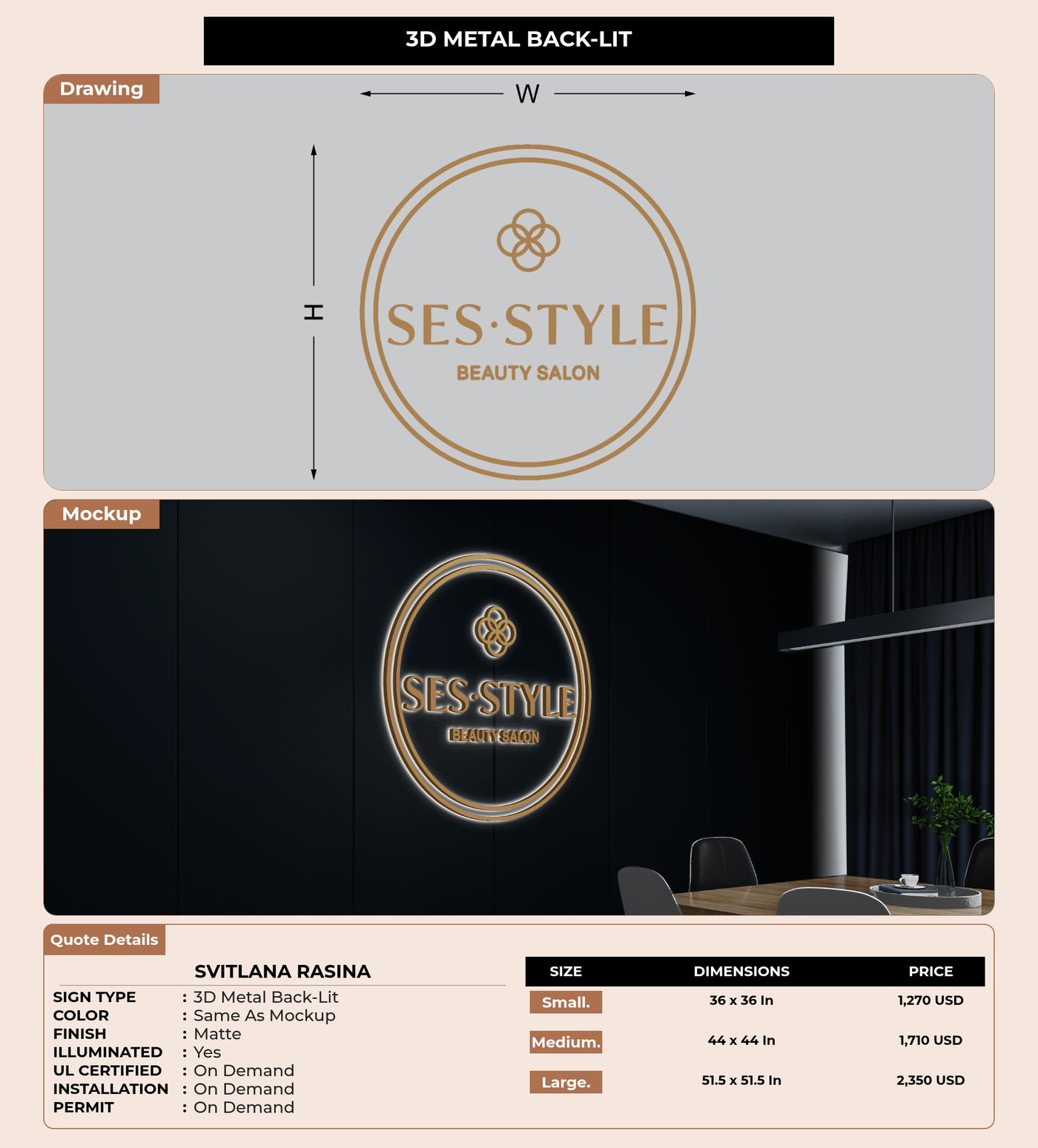 CUSTOM MOCKUP SIGN FOR Svitlana Rasina