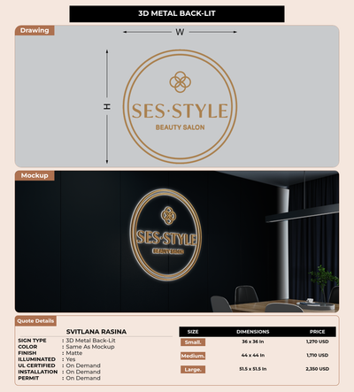 CUSTOM MOCKUP SIGN FOR Svitlana Rasina