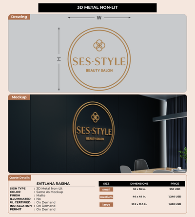 CUSTOM MOCKUP SIGN FOR Svitlana Rasina