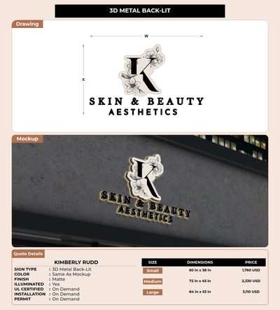 CUSTOM MOCKUP SIGN FOR Kimberly Rudd
