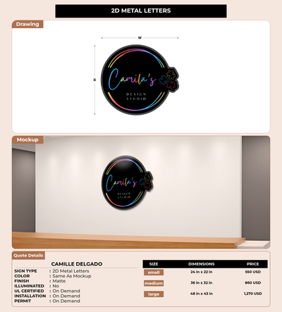 CUSTOM MOCKUP SIGN FOR Camille Delgado