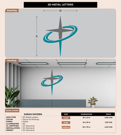CUSTOM MOCKUP SIGN FOR Sarah Hayden