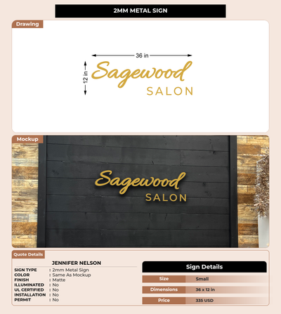 CUSTOM MOCKUP SIGN FOR Jennifer Nelson