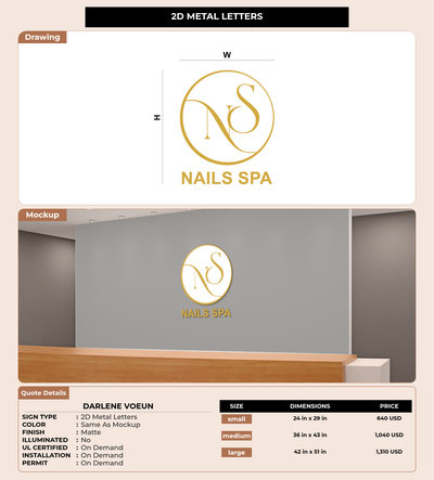 CUSTOM MOCKUP SIGN FOR Darlene Voeun