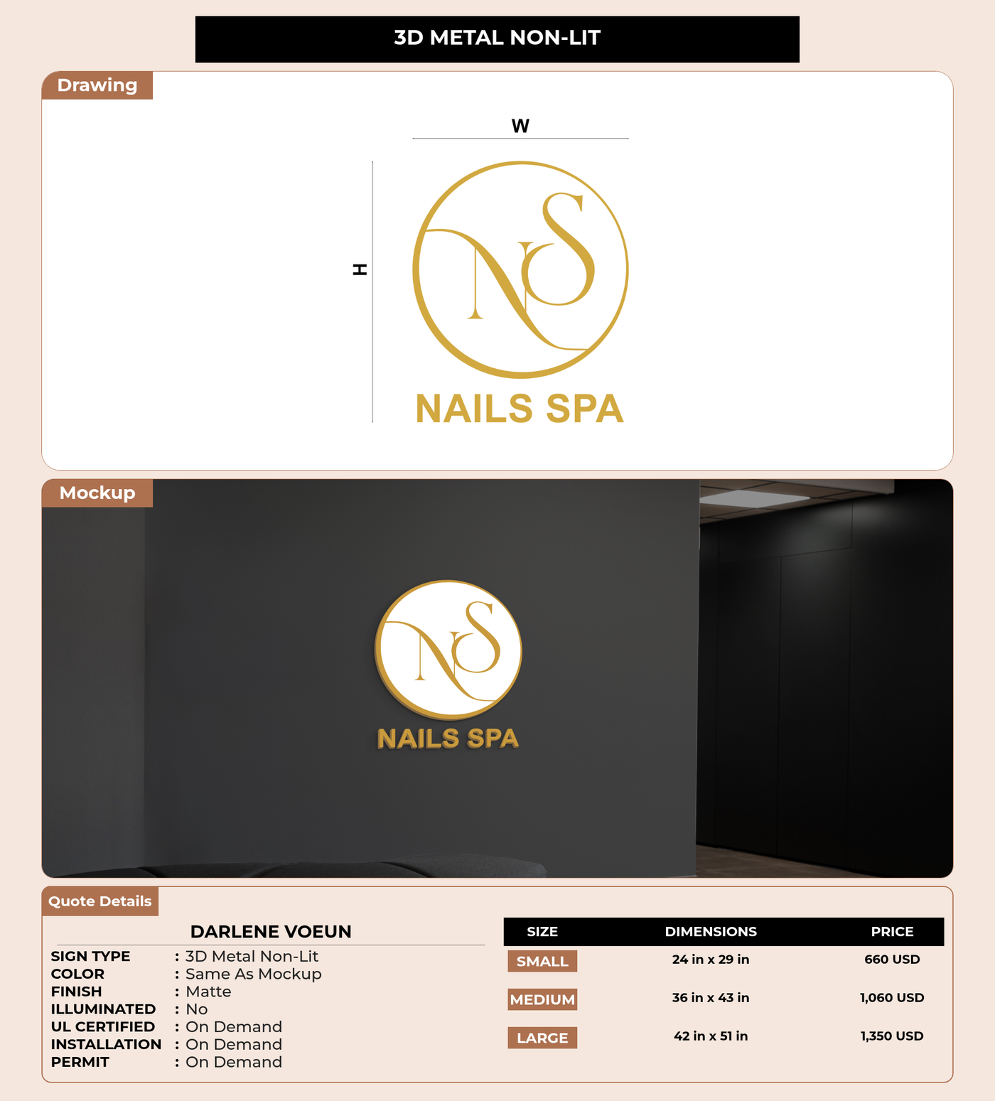CUSTOM MOCKUP SIGN FOR Darlene Voeun