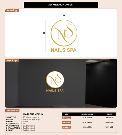 CUSTOM MOCKUP SIGN FOR Darlene Voeun