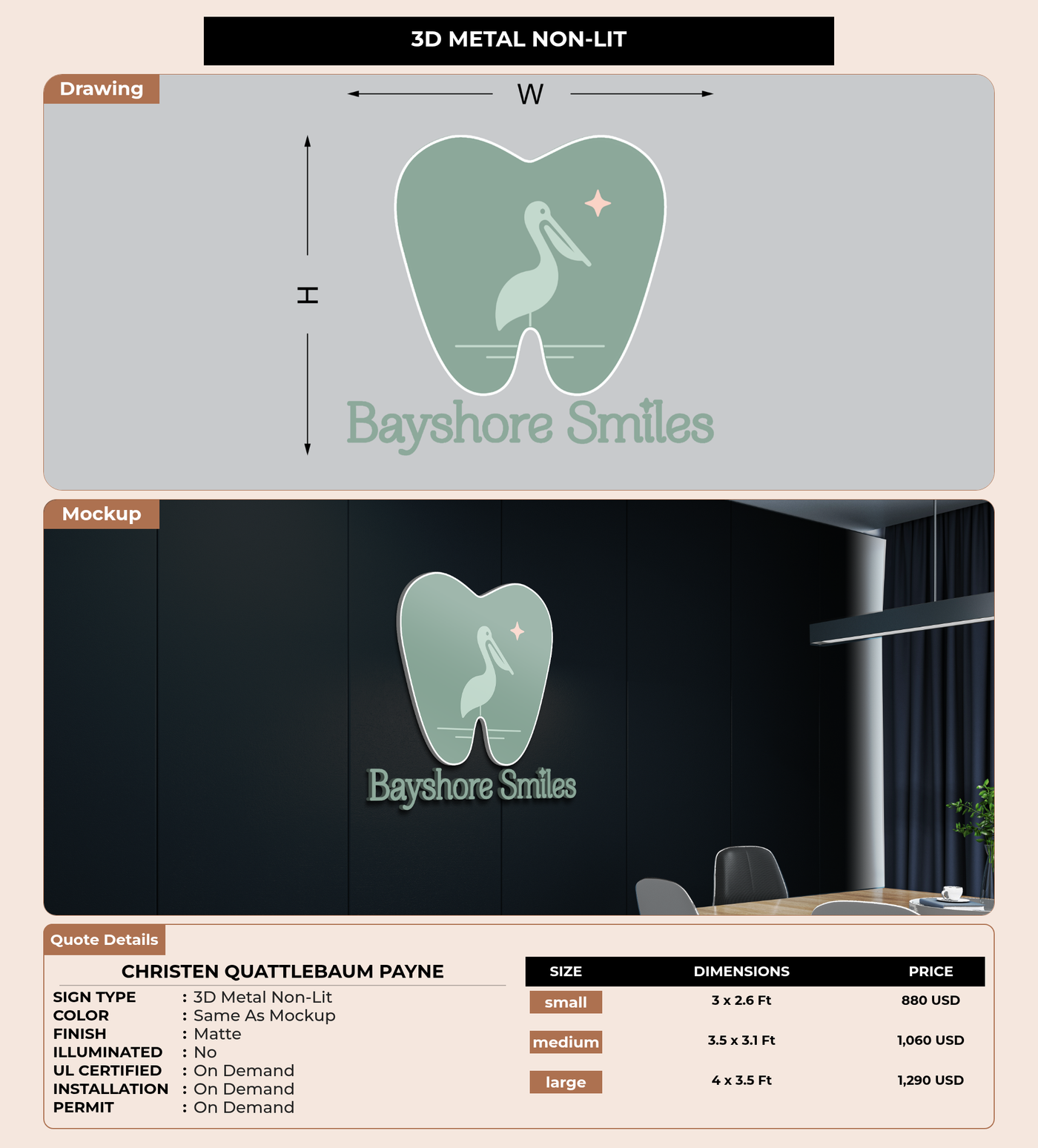 CUSTOM MOCKUP SIGN FOR Christen Quattlebaum Payne