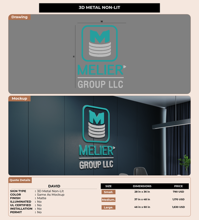 CUSTOM MOCKUP SIGN FOR David
