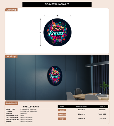 CUSTOM MOCKUP SIGN FOR Shelley Farr