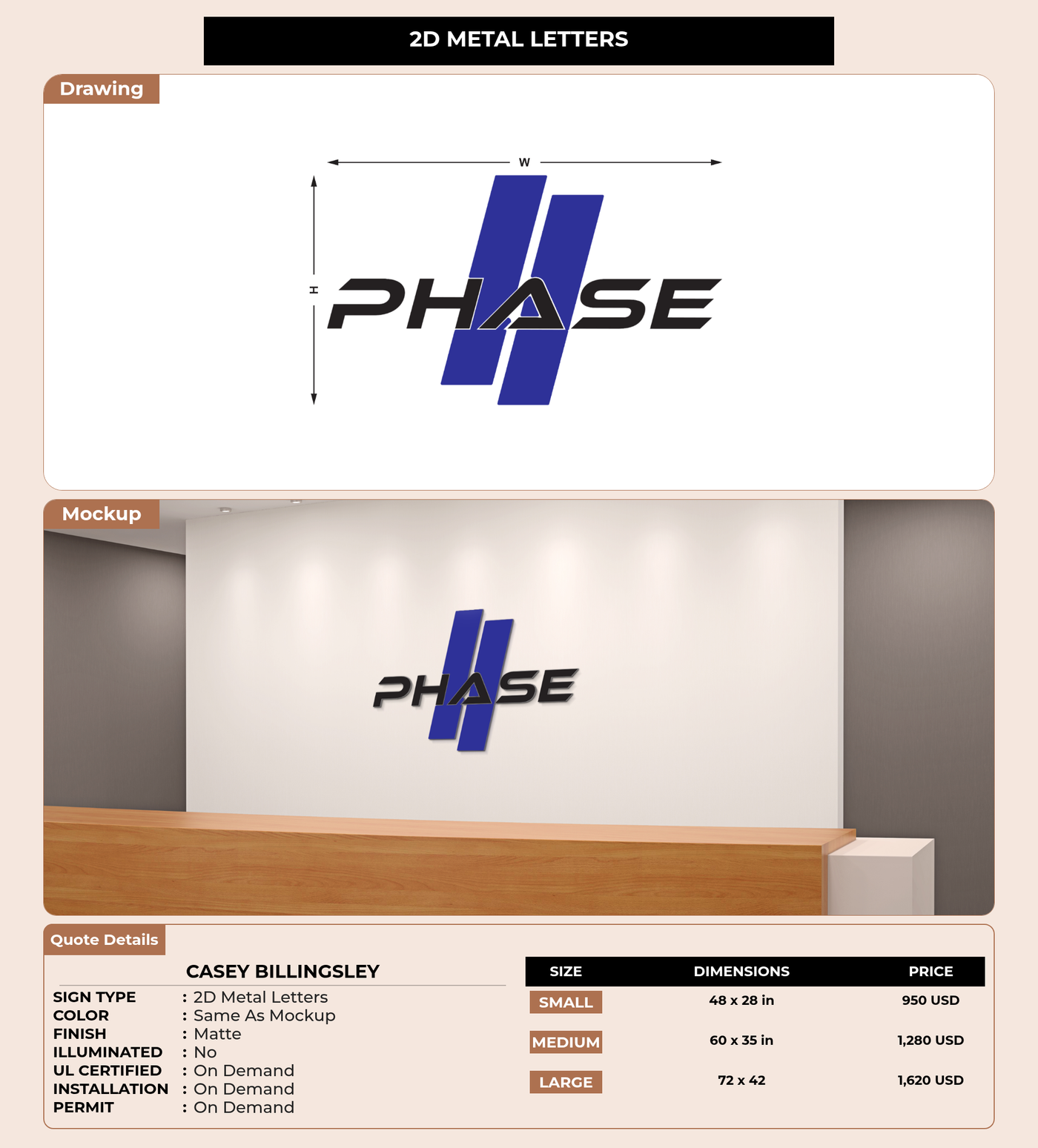 CUSTOM MOCKUP SIGN FOR Casey Billingsley