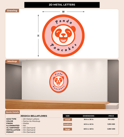 CUSTOM MOCKUP SIGN FOR Jessica bellaflores
