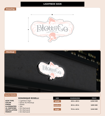 CUSTOM MOCKUP SIGN FOR Dominique Roselli