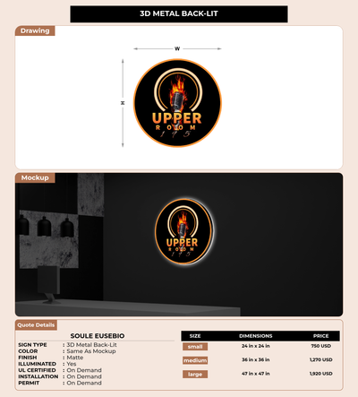 CUSTOM MOCKUP SIGN FOR Soule Eusebio