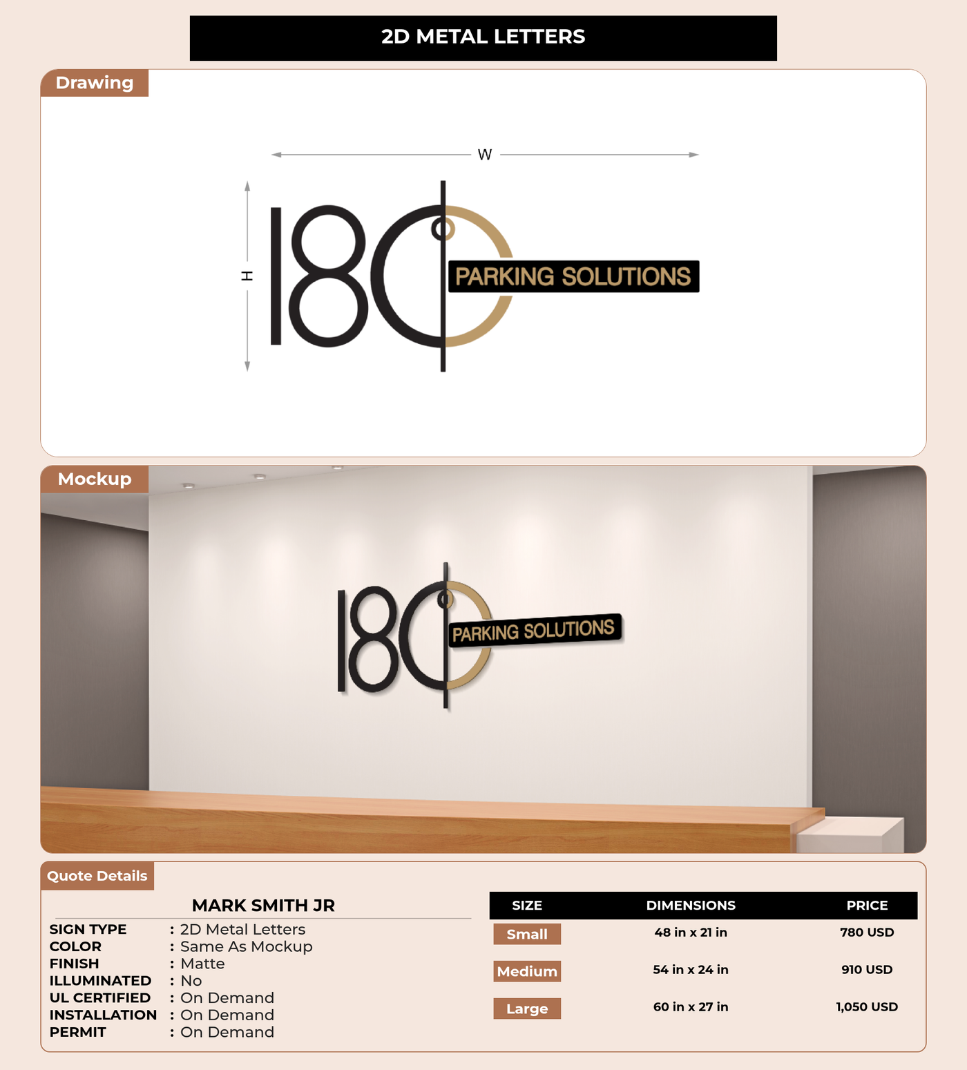 CUSTOM MOCKUP SIGN FOR Mark Smith Jr