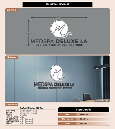 CUSTOM MOCKUP SIGN FOR sarah makandura