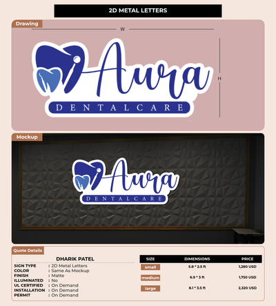 CUSTOM MOCKUP SIGN FOR Dharik Patel