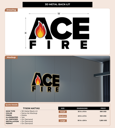 CUSTOM MOCKUP SIGN FOR Tyson Matyas
