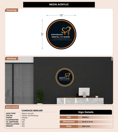 CUSTOM MOCKUP SIGN FOR Candace Berlier