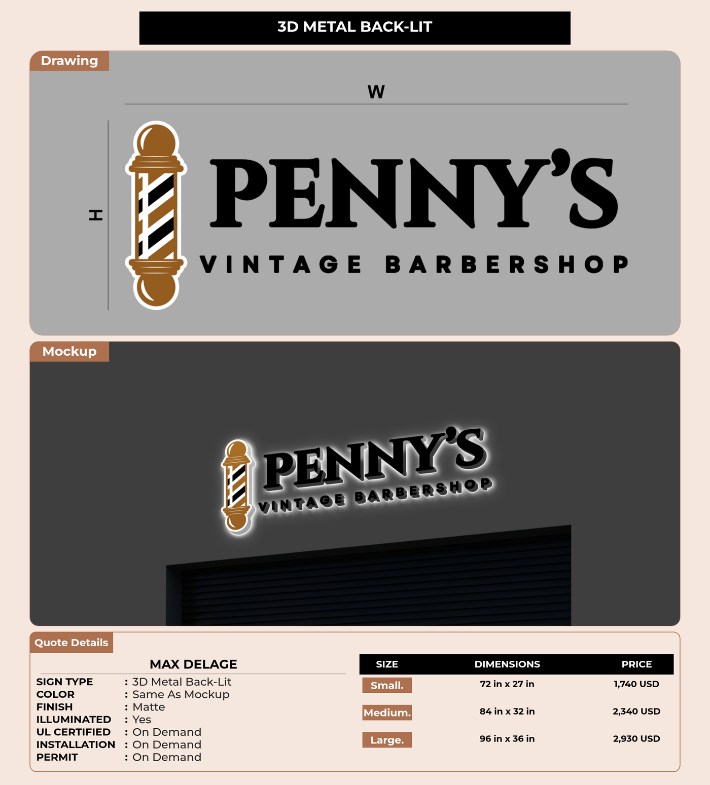 CUSTOM MOCKUP SIGN FOR Max Delage