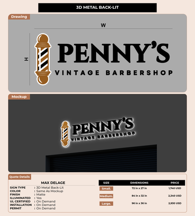 CUSTOM MOCKUP SIGN FOR Max Delage