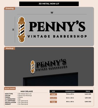 CUSTOM MOCKUP SIGN FOR Max Delage
