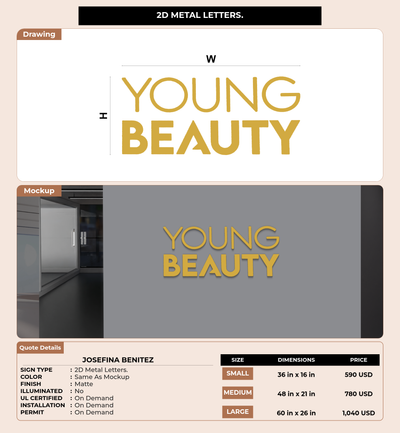 CUSTOM MOCKUP SIGN FOR josefina benitez