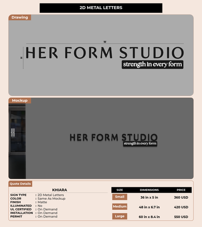 CUSTOM MOCKUP SIGN FOR Khiara