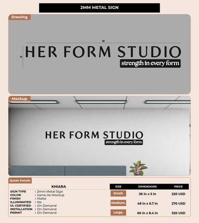 CUSTOM MOCKUP SIGN FOR Khiara