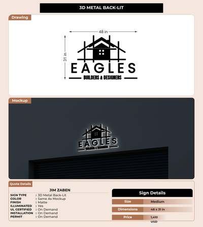 CUSTOM MOCKUP SIGN FOR JIM ZABEN