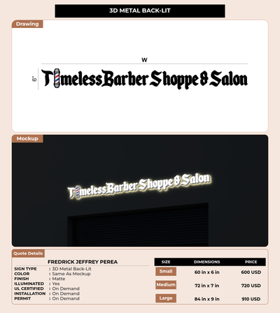 CUSTOM MOCKUP SIGN FOR Fredrick Jeffrey Perea