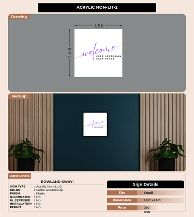 CUSTOM MOCKUP SIGN FOR Rowland Kwayi